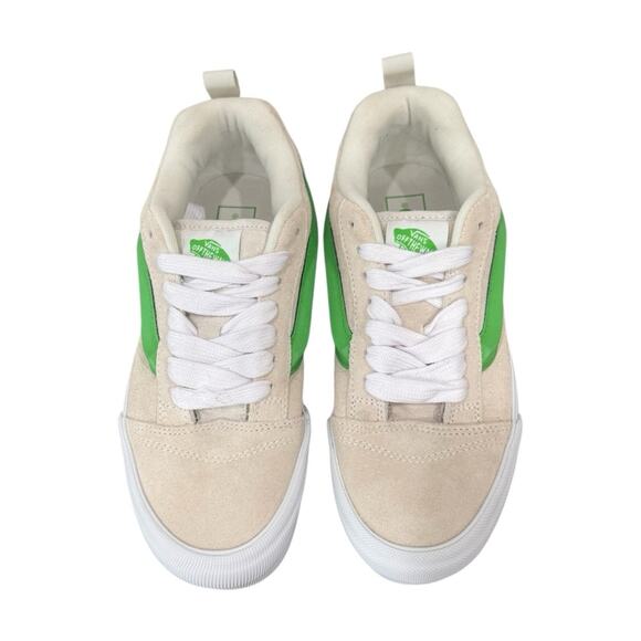 Vans Knu Stack Platform Sneakers Cream Suede Lime Stripe Women’s Size 7.5 - Picture 3 of 9